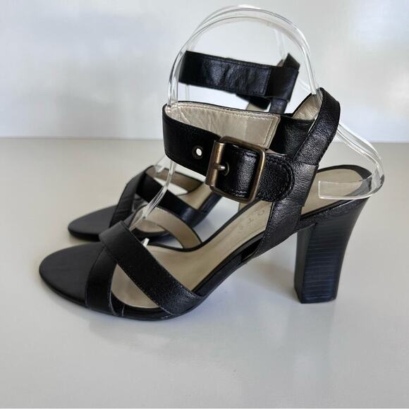 Talbots Black Leather Sandals 8.5 - Picture 5 of 14